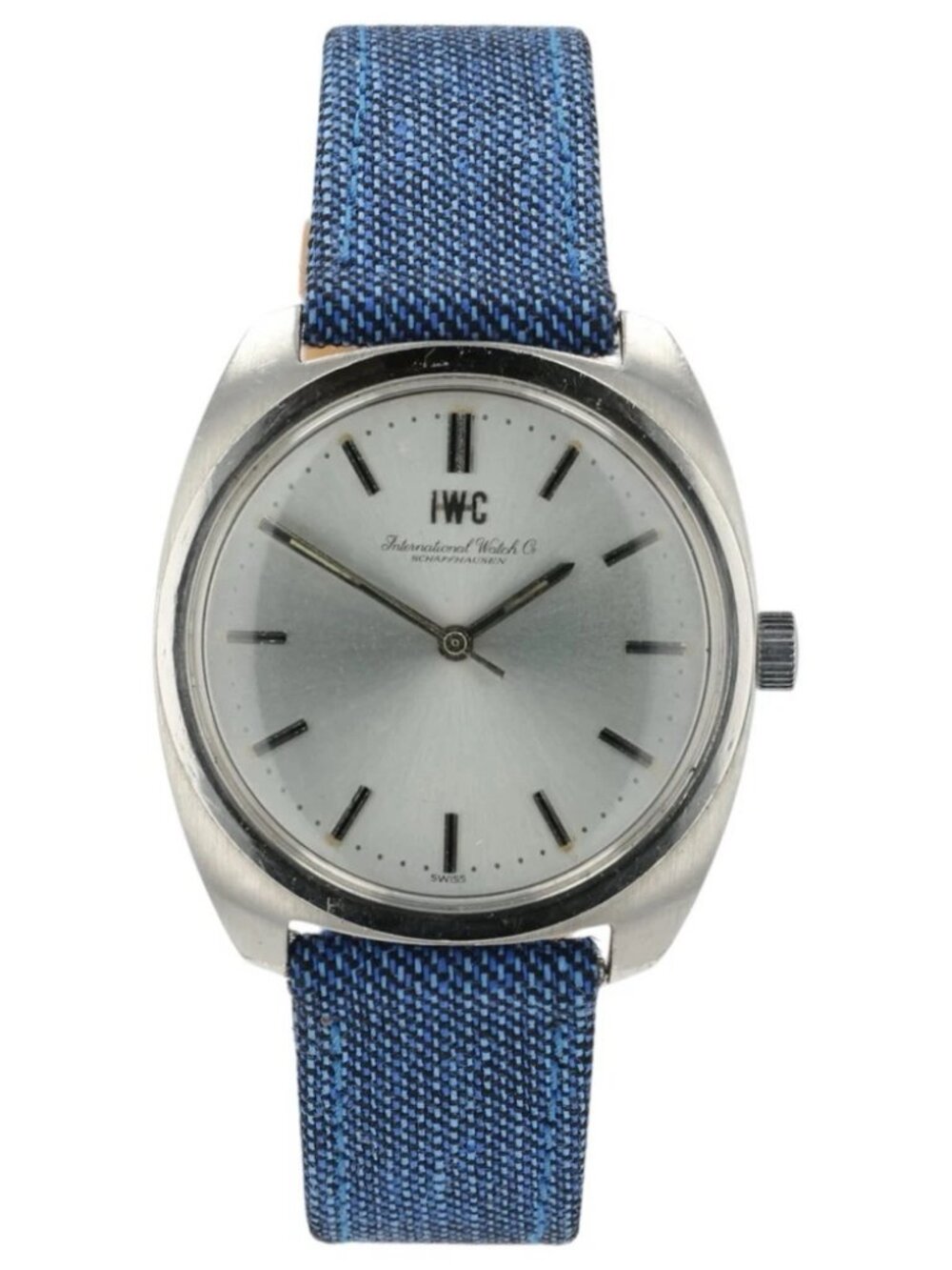 IWC 1819 Silver Dial Stainless Steel 36mm Manual Wind Movement Men’s Watch